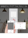 Moes "ZS-B-EU1-WH-MS" - Interrupteur 1 sortie ZigBee pour éclairage à câblage avec ou sans neutre - Compatible Tuya Smart Life