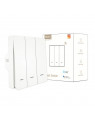 Moes "ZS-B-EU2-XX-MS" - Interrupteur 3 sorties ZigBee pour éclairage à câblage avec ou sans neutre - Compatible Tuya SmartLife