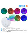 Moes "WL-NX-EUSP-MS" - Projecteur WiFi d'ambiances colorées sans synchronisation musicale - Compatible Lidl Home, Tuya, Alexa