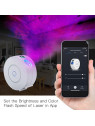 Moes "WL-NX-EUSP-MS" - Projecteur WiFi d'ambiances colorées sans synchronisation musicale - Compatible Lidl Home, Tuya, Alexa