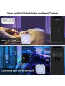 Moes "WL-NX-EUSPF-MS" - Projecteur WiFi d'ambiances colorées avec synchronisation musicale - Compatible Lidl Home, Tuya, Alexa