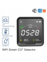 Moes "WSS-FB-CO2-U-MS" - Capteur WiFi 3 en 1 avec écran - Dioxyde de carbone (CO2) + Température + Humidité - Compatible Tuya
