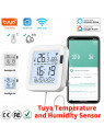 Moes "WSS-FL-TH16-WH-EN" - Capteur de température et d'humidité WiFi avec écran - Compatible Tuya Smart Life et Lidl Home