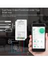 Moes "WM-103-MS" - Module WiFi contacteur deux relais + sondes filaires de température et d'humidité - Compatible Tuya