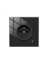 Moes "WK-FR16M-XX-MS" - Prise murale encastrée 16A connectée WiFi - Compatible Tuya Smart Life, Google Home et Alexa