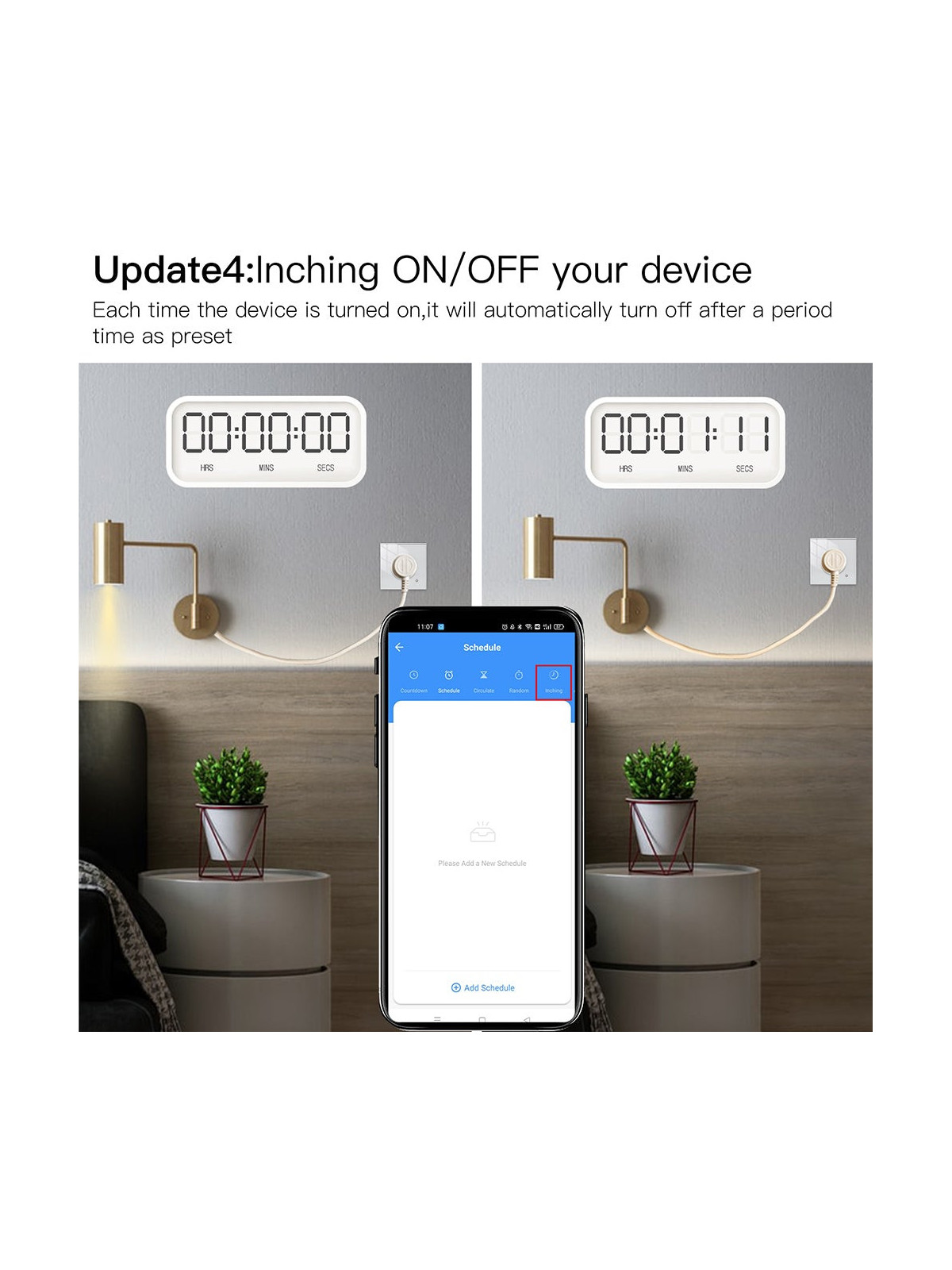 Moes "WK-FR16M-XX-MS" - Prise WiFi murale encastrée 16A connectée avec mesure de conso - Compatible Tuya, Google Home et Alexa
