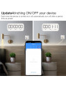 Moes "WK-FR16M-XX-MS" - Prise WiFi murale encastrée 16A connectée avec mesure de conso - Compatible Tuya, Google Home et Alexa