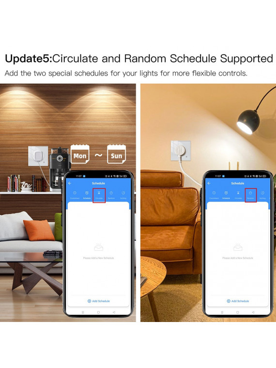 Moes "WK-FR16M-XX-MS" - Prise WiFi murale encastrée 16A connectée avec mesure de conso - Compatible Tuya, Google Home et Alexa