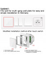 Moes "WS-Y-EUTC-N-XX-MS" - Interrupteur WiFi pour volet roulant - Compatible Tuya Smart Life, Google Home et Alexa