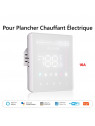 Moes "WHT-S01-GB-XX-MS" - Thermostat tactile WiFi pour plancher chauffant électrique - Compatible Tuya Smart Life, Lidl Home