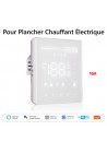 Moes "WHT-S01-GB-XX-MS" - Thermostat tactile WiFi pour plancher chauffant électrique - Compatible Tuya Smart Life, Lidl Home