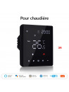 Moes "WHT-S01-GC-XX-MS" - Thermostat tactile contact sec WiFi pour chaudière - Compatible Tuya Smart Life, Lidl Home