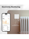 Moes "WHT-PT01-M-EN" - Thermostat WiFi programmable pour Fil Pilote + Mesure de conso - Compatible Tuya, Google et Alexa