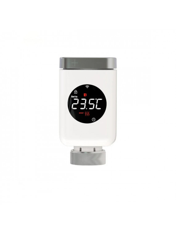 Moes "WTRV-801-MS" - Tête thermostatique WiFi - Compatible Tuya Smart Life, Lidl Home,  Google Home, Amazon Alexa