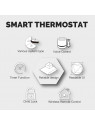 Moes "WHT-009-GC-XX-MS" - Thermostat contact sec WiFi pour chaudière - Compatible Tuya Smart Life, Google Home et Alexa
