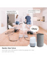 Moes "WM-102-EU-MS" - Kit de commande WiFi pour porte de garage avec capteur d'ouverture - Compatible Tuya, Alexa, Google