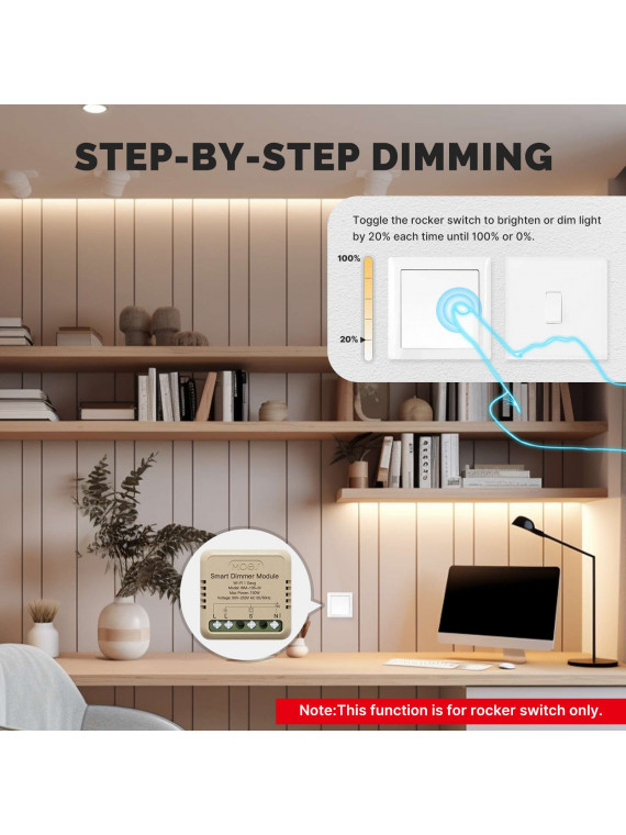 Moes "WM-105-M-MS" - Micromodule WiFi variateur de lumière - Compatible Tuya Smart Life, Lidl Home, Google Home et Amazon Alexa Moes "WM-105-M-MS" - Micromodule WiFi variateur de lumière - Compatible Tuya Smart Life, Lidl Home, Google Home et Amazon Alexa