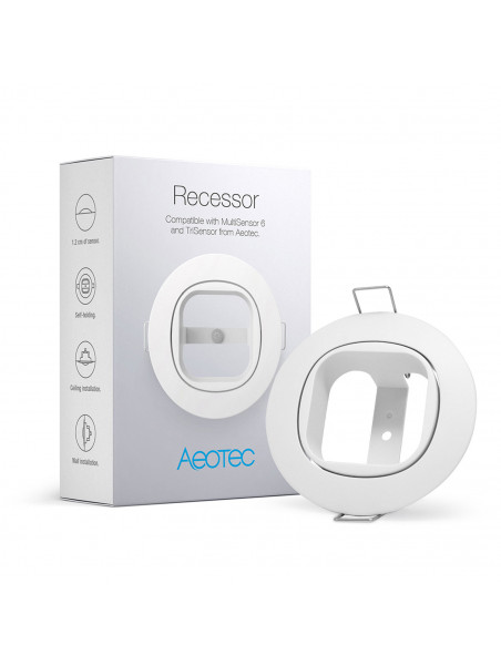Aeotec DSE010 "Recessor" - Support d'encastrement pour Aeotec ZW100 "Multisensor 6" et ZWA005 "Trisensor"