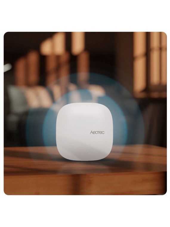 Aeotec SmartThings AEOHUBV4EU "Smart Home Hub 2" - Box/contrôleur domotique Zigbee et Matter - Compatible Google Home et Alexa