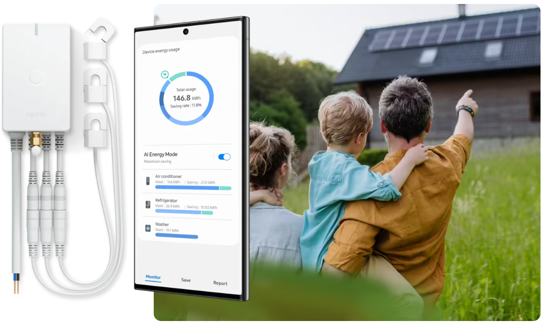 Surveillance énergétique adaptée à tous les foyers avec le compteur Z-Wave série 800 Aeotec ZW1046-3C60