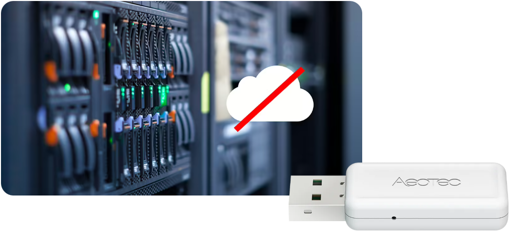 Local et sécurisé avec le dongle Z-Wave série 800 et ZigBee Aeotec ZWA060