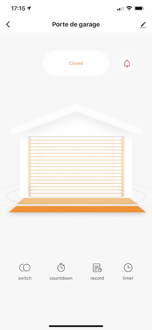 Screen Tuya Smart Life pour le contrôleur WiFi pour commande de porte de garage Moes WM-102-EU-MS_1