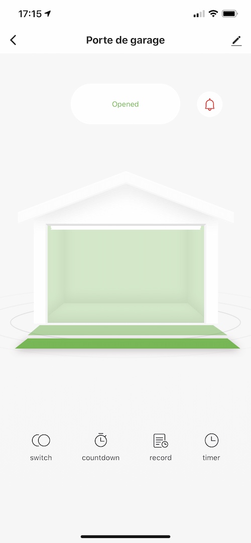 Screen Tuya Smart Life pour le contrôleur WiFi pour commande de porte de garage Moes WM-102-EU-MS_1