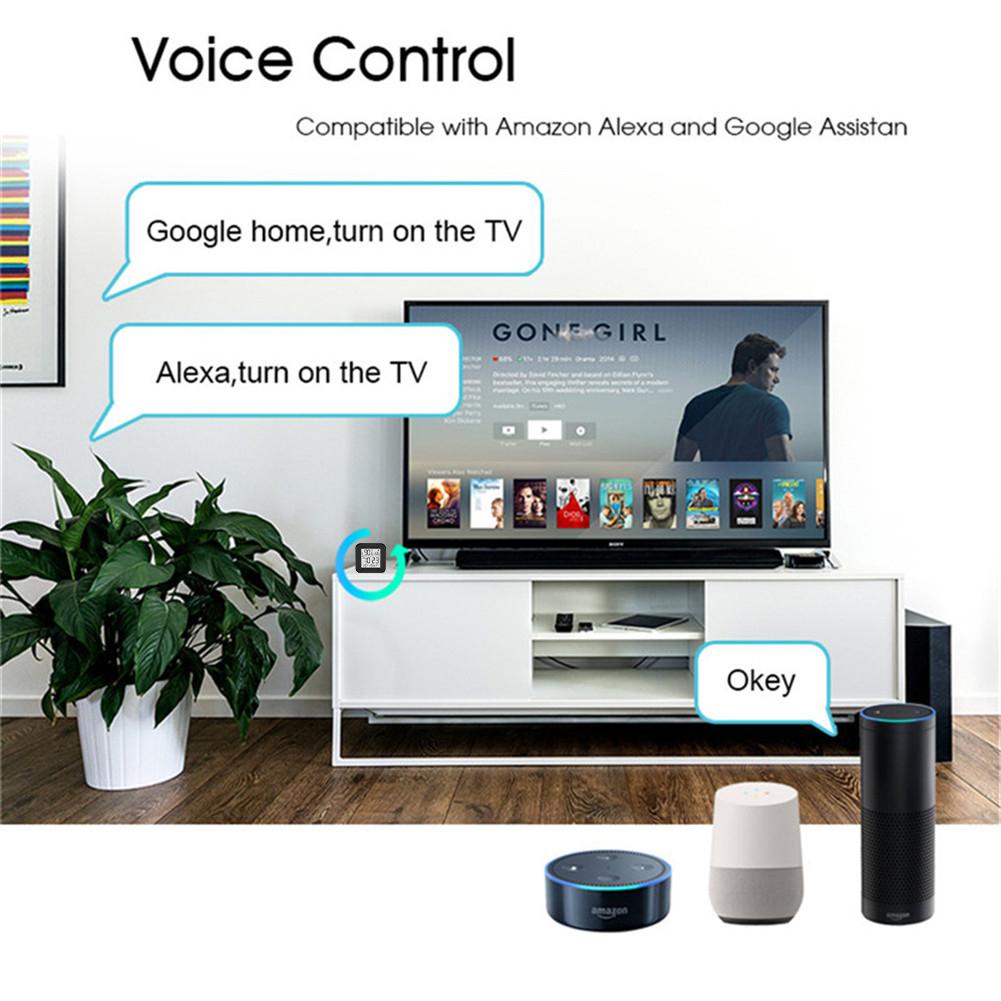 Commande vocale intelligente avec le capteur de température et d'humidité WiFi Moes WR-TY-THR-BK-MS