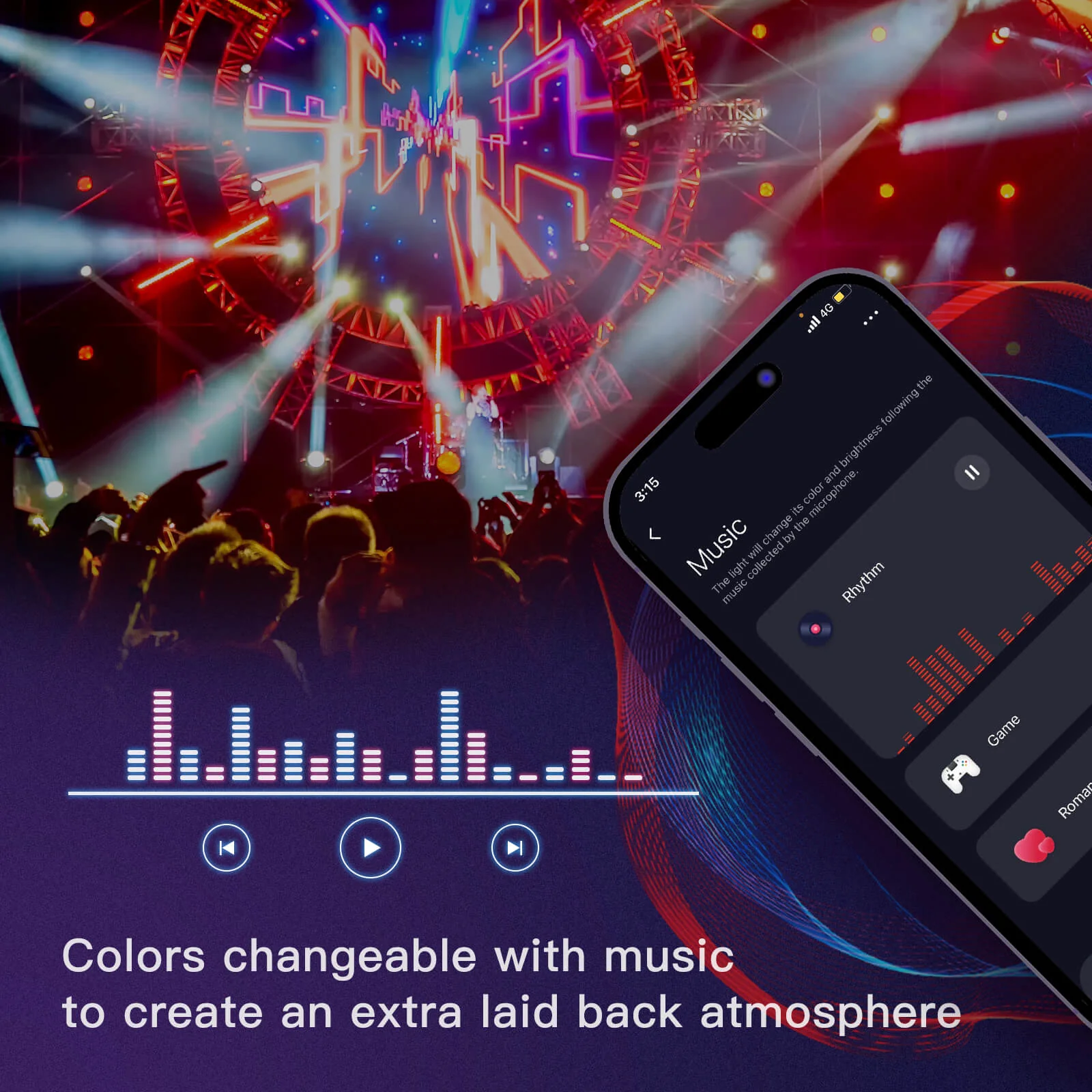 Synchronisation lumière et musique avec l'ampoule LED RGB GU10 WiFi Moes ZB-TD5-RCW-GU10-MS