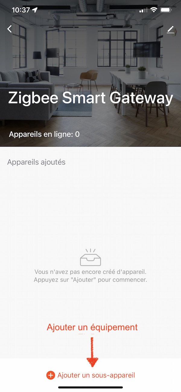 App-Tuya-Smart-Life-Ajouter-Equipement-ZigBee