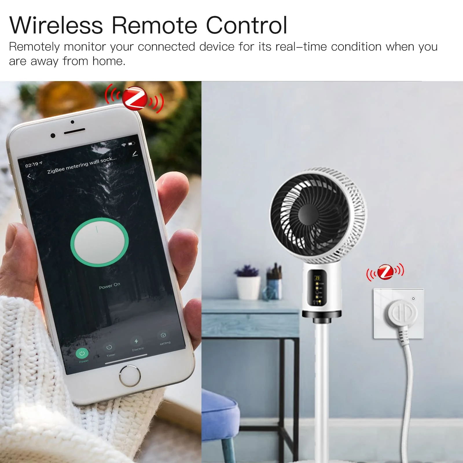 Compatible avec l'application Moes et Tuya Smart Life, la prise encastrée ZigBee Moes ZK-FR16M-XX-MS