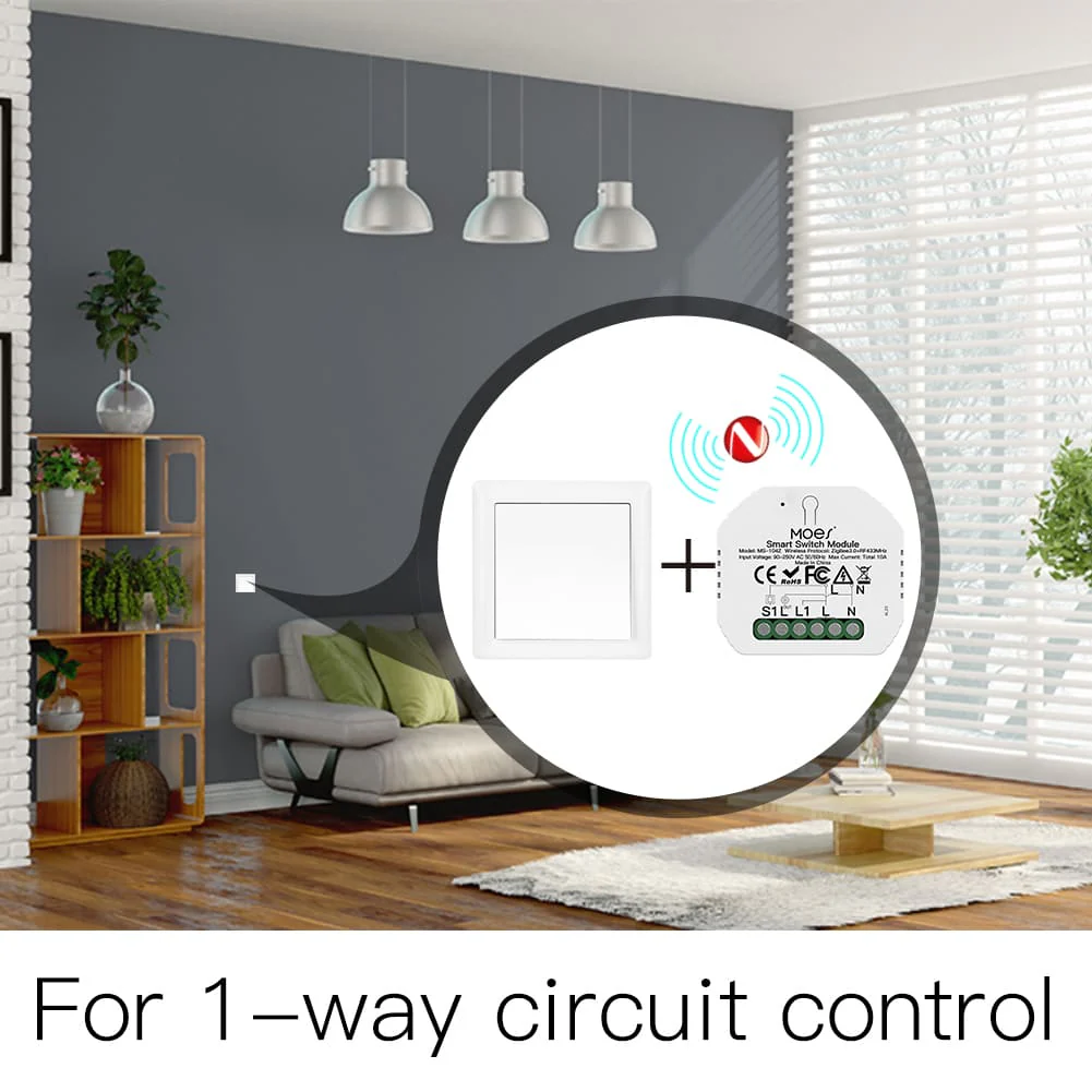 Contrôlez vos lumières avec le micromodule contact sec ZigBee Moes ZRM-104-MS