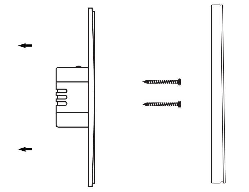 Installation de l'interrupteur pour éclairage ZigBee Moes ZS-EU1-XX-MS
