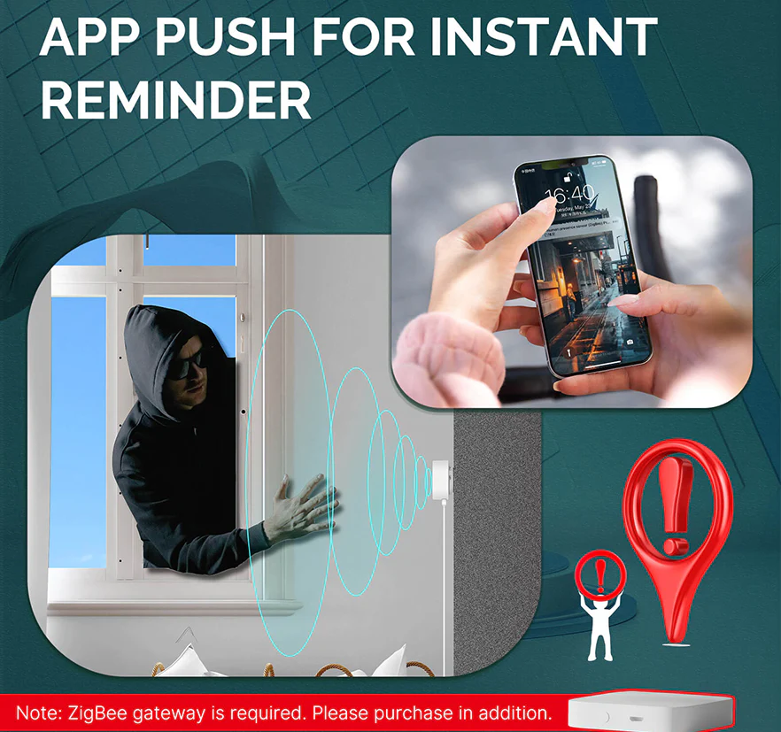 Alertes instantanées via notifications push avec le détecteur de présence ZigBee Moes ZSS-LP-HP02-MS