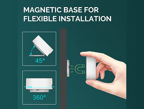 Installation flexible avec le détecteur de présence ZigBee Moes ZSS-LP-HP02-MS