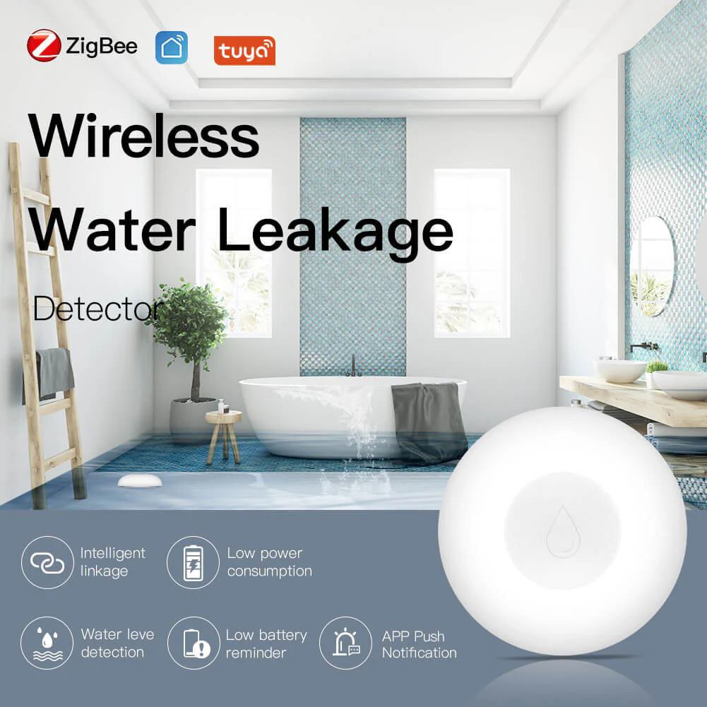 Le détecteur de fuite d'eau Zigbee Moes ZSS-QY-WL-C-MS