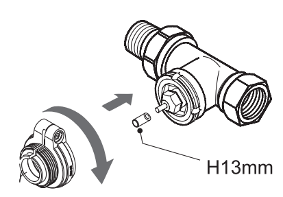 Installation adaptateur Danfoss RAV de la tête thermostatique ZigBee Moes ZTRV-801-MS