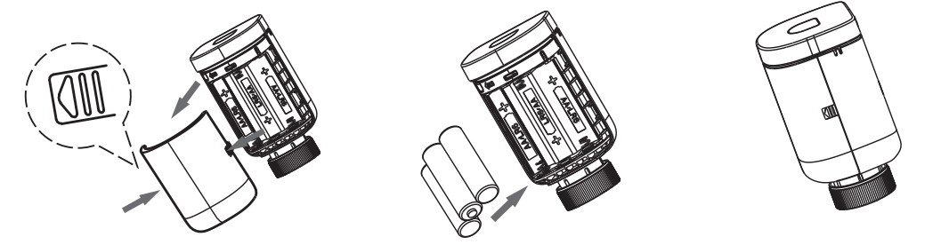 Installation de la tête thermostatique ZigBee Moes ZTRV-801-MS