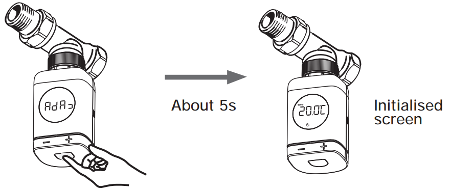 Installation de la tête thermostatique ZigBee Moes ZTRV-801-MS