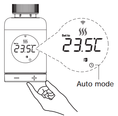 Utilisation de la tête thermostatique ZigBee Moes ZTRV-801-MS