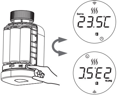 Utilisation de la tête thermostatique ZigBee Moes ZTRV-801-MS