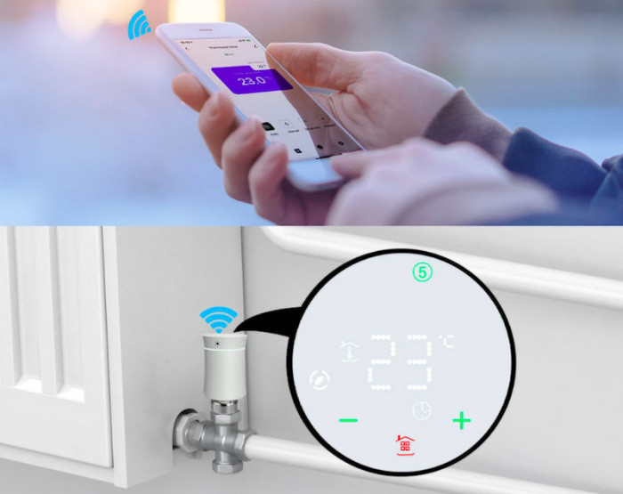 Compatilibité domotique étendue avec la tête thermostatique ZigBee Moes ZTRV-BY-100-XX-MS