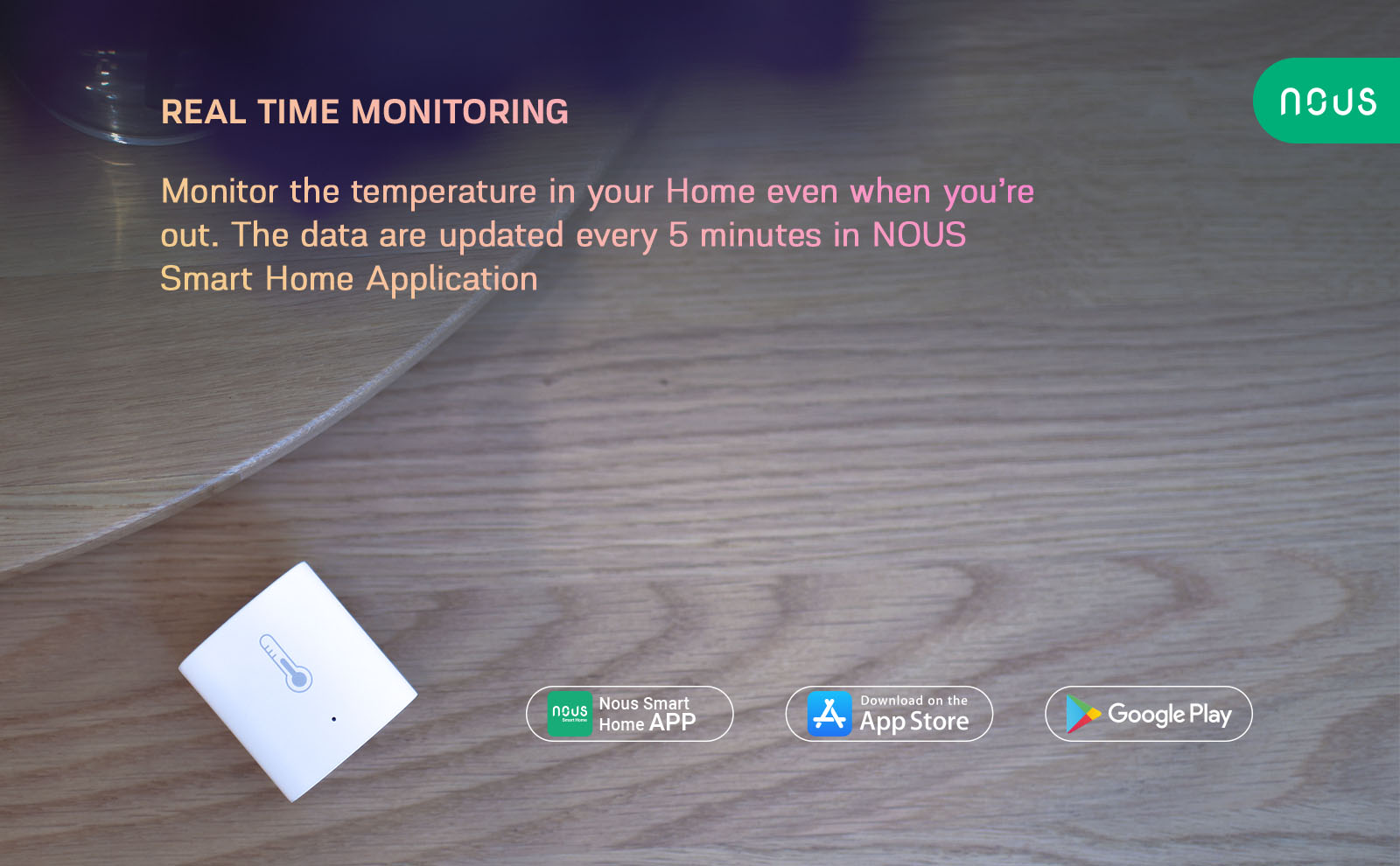 Surveillance en temps réel avec le capteur de température et d'humidité ZigBee NOUS E5