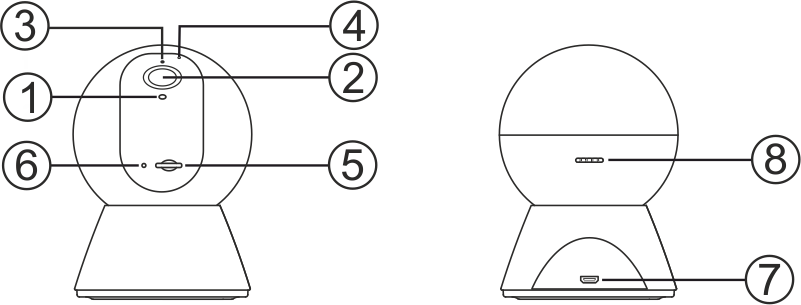 Présentation de la caméra intérieure PTZ 3MP WiFi NOUS W5