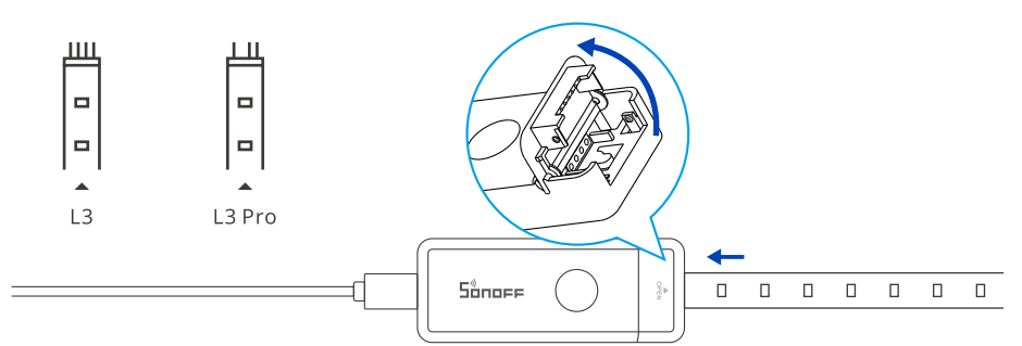 Installation du bandeau LED WiFi et Bluetooth Sonoff L3 PRO RGBIC