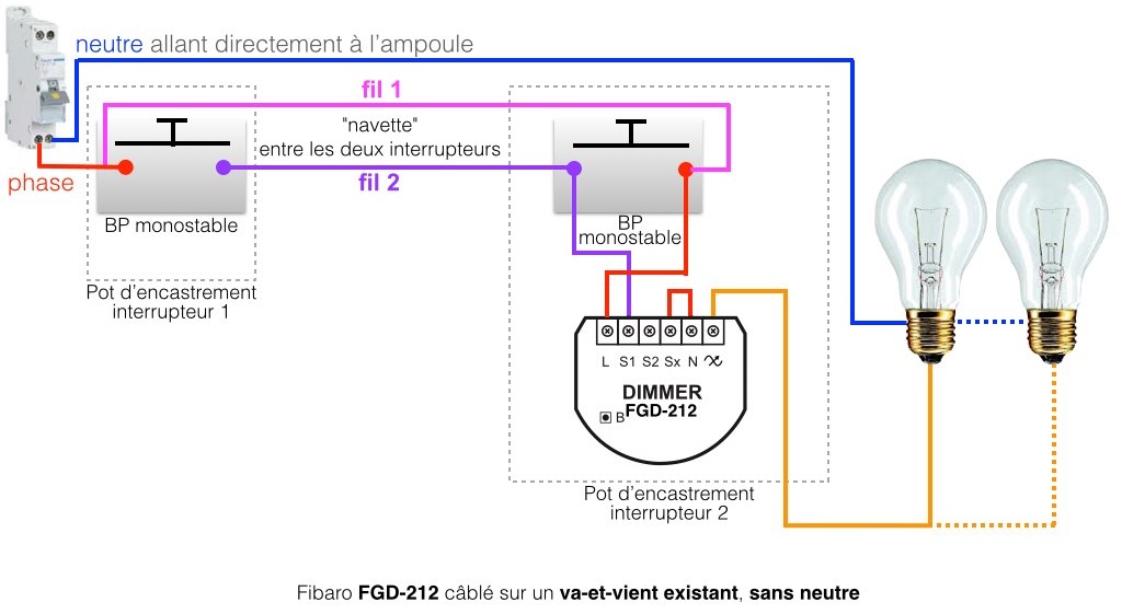 Fibaro-FGD-212-va-et-vient-sans-neutre-incandescente-halogene-bouton-poussoir