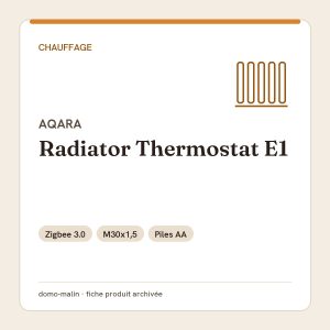Aqara Radiator Thermostat E1 SRTS-A01