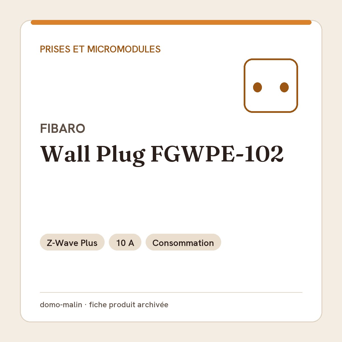 Fibaro Wall Plug FGWPE-102-ZW5