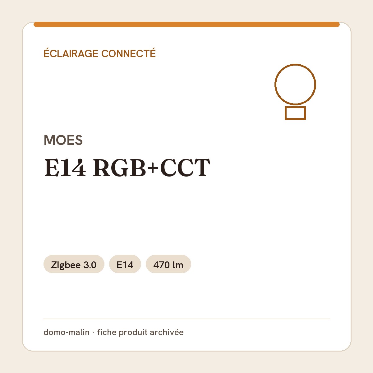 MOES ZB-TDC5-RCW-E14-MS
