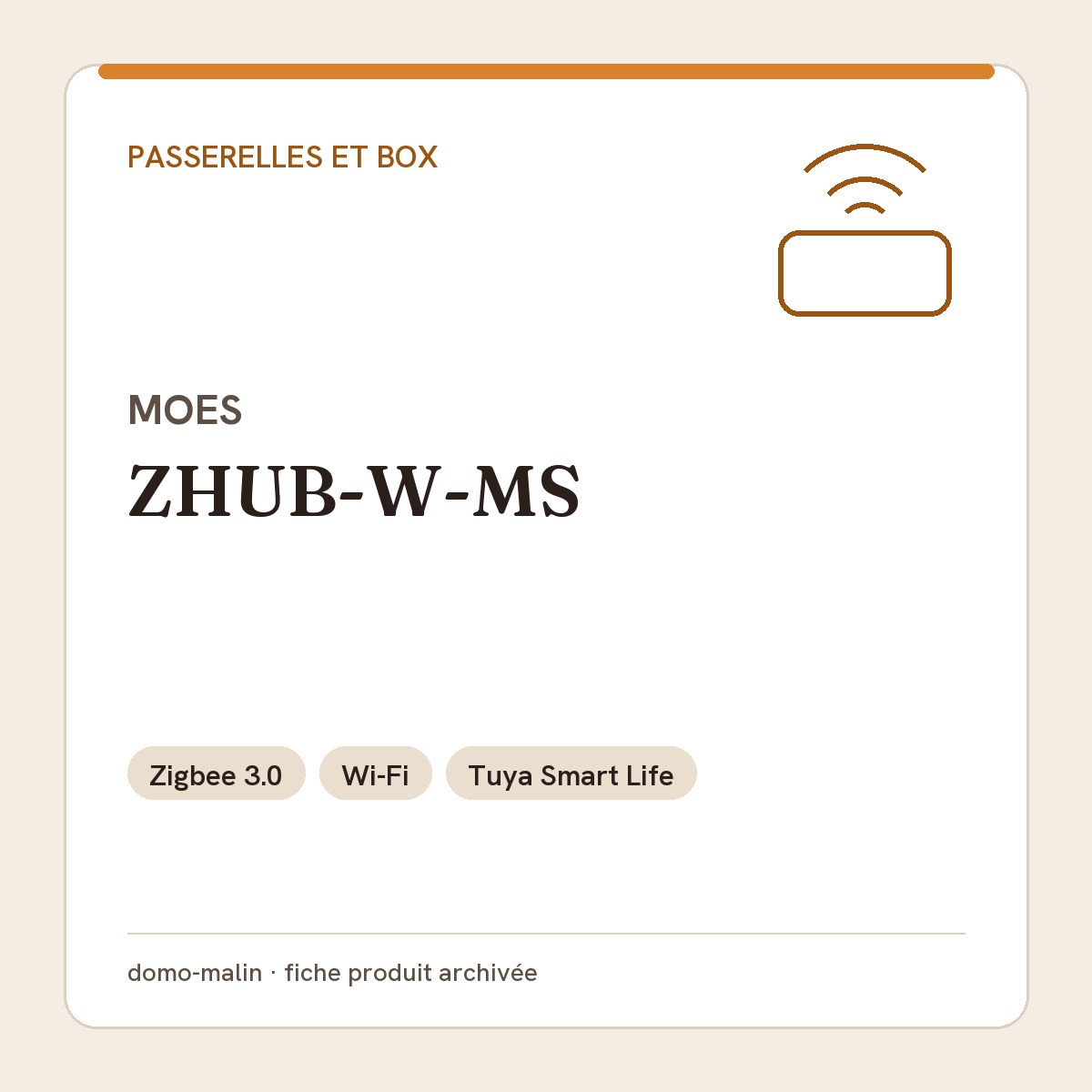 Moes ZHUB-W-MS